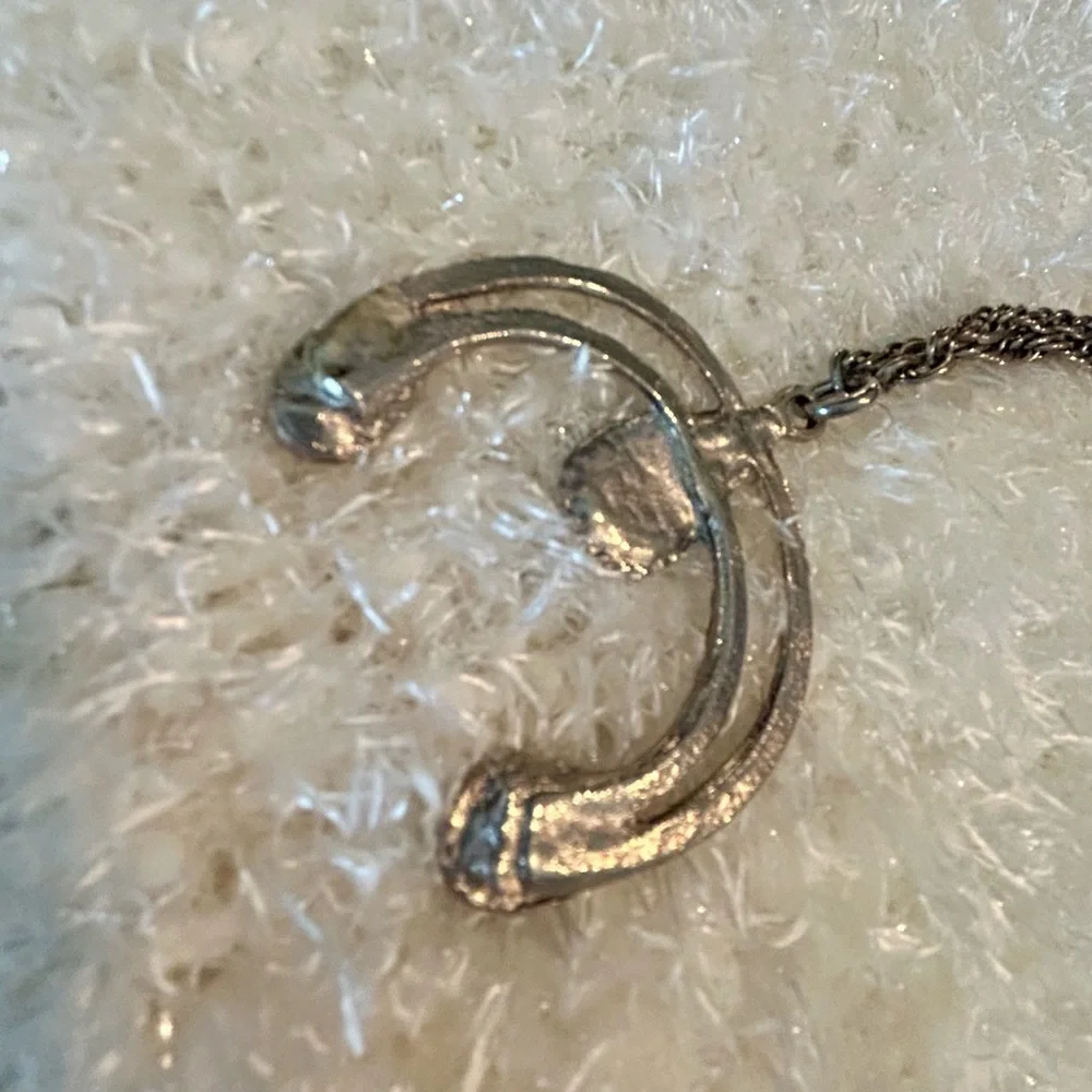 Vintage Turquoise horseshoe necklace - Picture 3 of 4